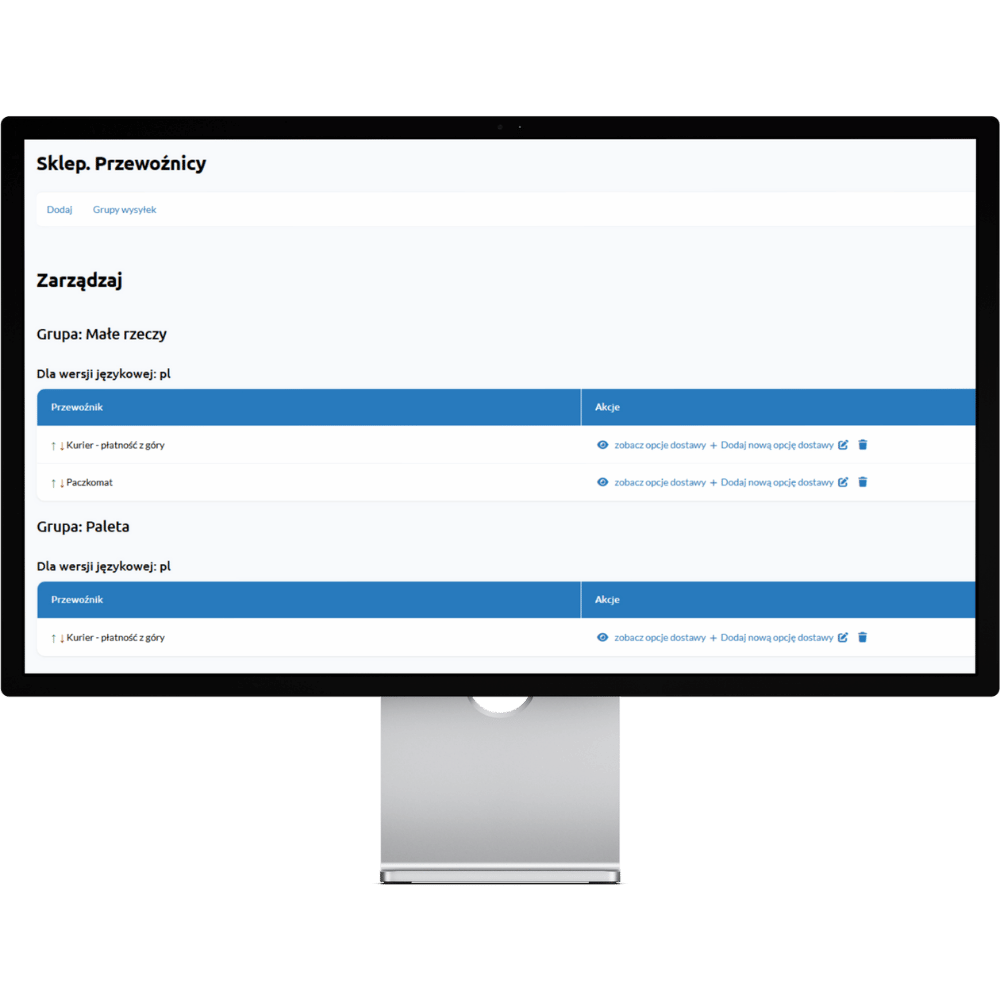 Grupy przewoźników