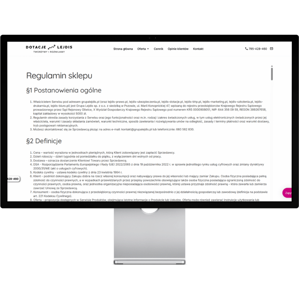 Regulamin i polityki